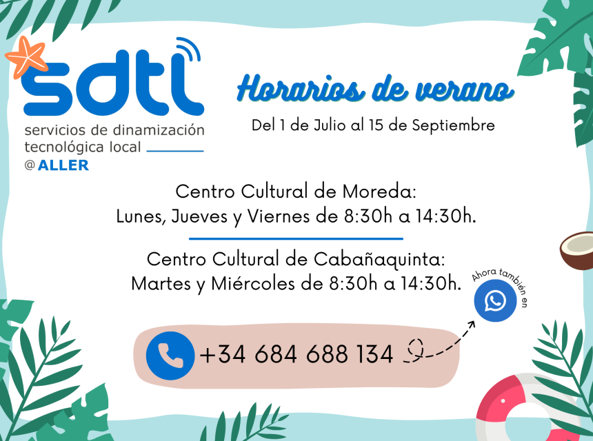 Horarios verano SDTL